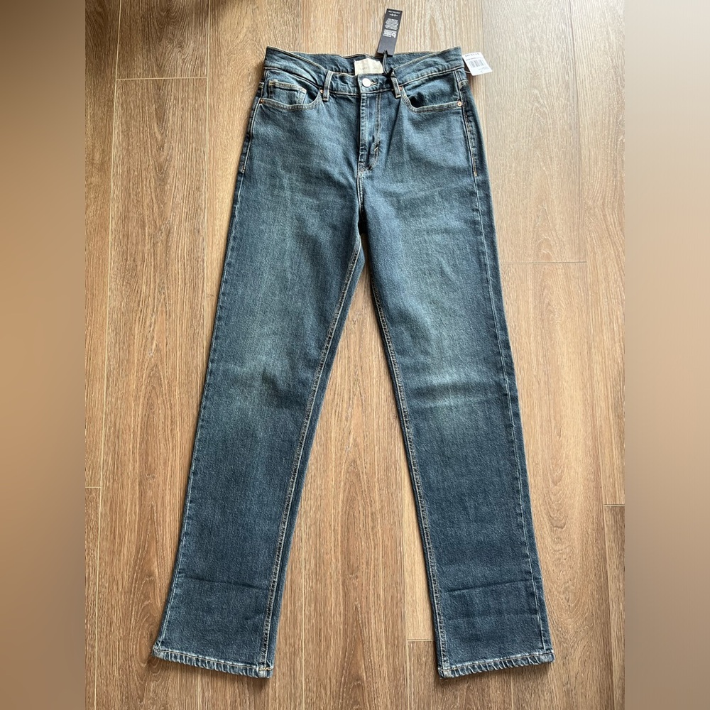 Habitual Wide Straight Leg High Rise Cuffed Jeans Size 6 / 28